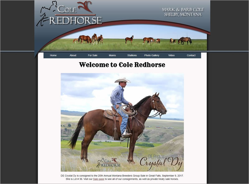 Cole Redhorse Website