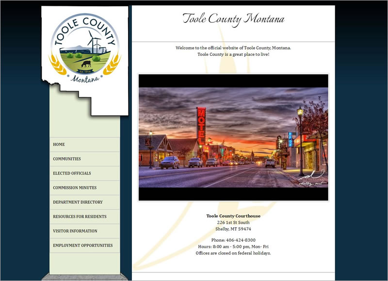 Toole County Website